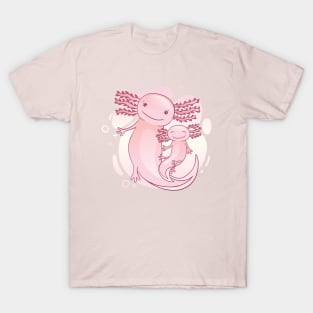 Cute Axolotl Drawing T-Shirt